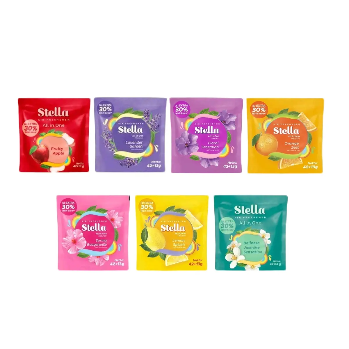 Stella All in One 42+13gram Pengharum Ruang Stella Gantung All Varian Lavender