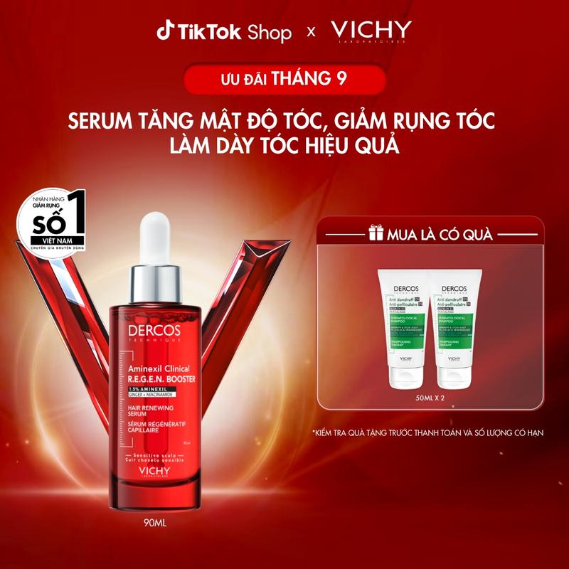 Serum Vichy Dercos tăng mật độ tóc, giảm rụng tóc, làm dày tóc hiệu quả 90ml -…