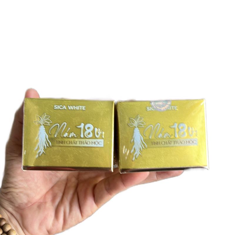 Combo 2 hộp Kem Nám 18 vị tinh chất thảo mộc Sica White 10g Hỗ Trợ Mờ Thâm Sạm Tàn Nhang Dưỡng Sáng Da