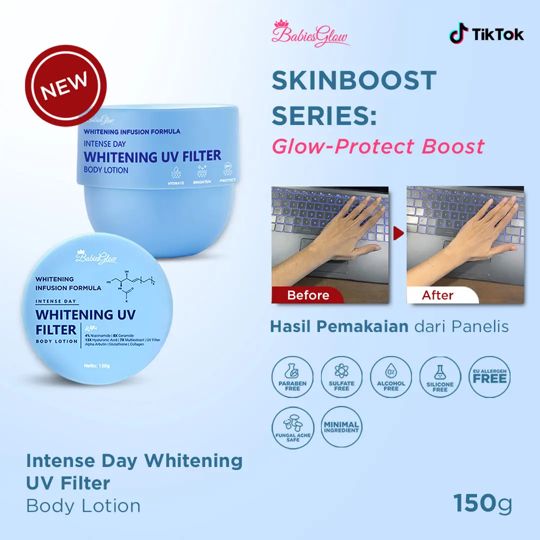 Babies Glow Intense Day Whitening UV Filter Body Lotion