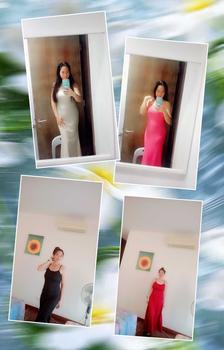 Product Review of Summer Dress Hot Girl Elastic Strap Dress Women Sleeveless Off-Shoulder Waist-Cinching One-Shoulder Base Long Dress from M**s ** 💕** 지** 0