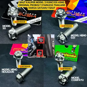 BAUT KALIPER RX KING MODEL 2 KUNCI ORIGINAL PROBOLT STAINLESS THAILAND (SATUAN)