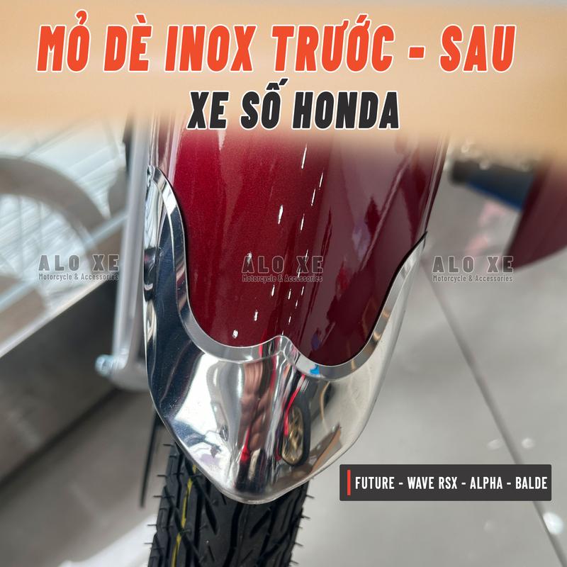 Ốp mỏ dè trước sau Si Inox cho xe Future 125 Fi, Wave Alpha, RSX, Balde ( Giá 1 cặp) Phụ kiện - Phụ tùng