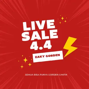 Gorden Promo Ambyar Edisi event bulanan Zaky gorden ukuran jendela/pintu bahan premium harga ekonomis.