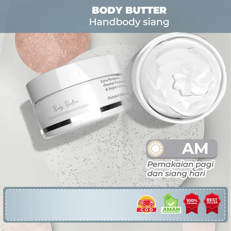 Handbody Butter Day Whitening | Handbody pagi siang IBTSkin Lotion Tubuh Pencerah Perawatan