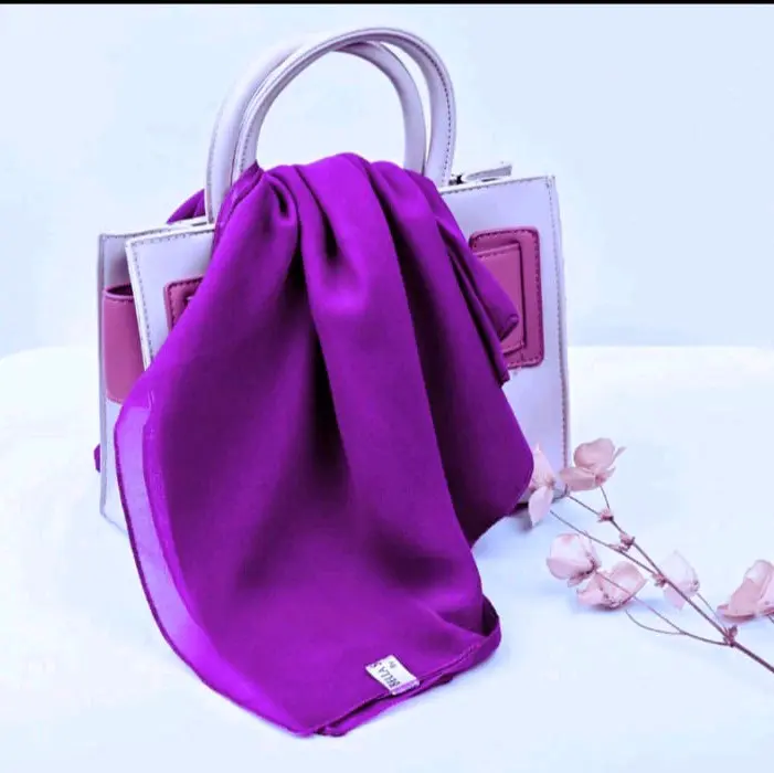 KrudungSegiEmpat UnguTerong/Hijab Segiempat Plain Square Ungu Tua/ Jilbab UnguTerong
