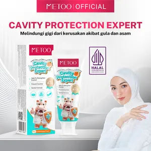 METOO Kids Cavity Protection Toothpaste 6-12 memperkuat pembentukan gigi dewasa dan mencegah gigi berlubang pada anak usia 6-12 tahun