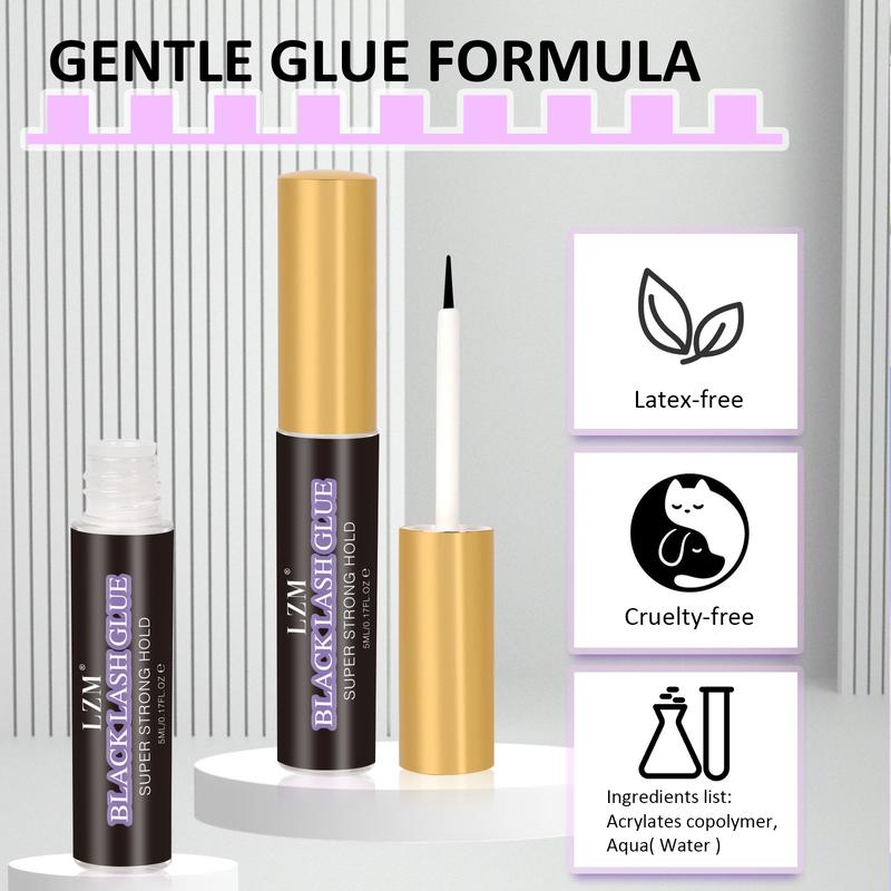 5ml Latex Free Eyelash Black Glue Waterproof Strip Lash Glue 3