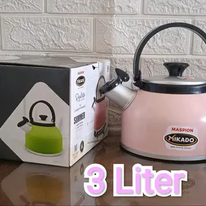 Teko Siul Maspion Rigoleto  Ukuran 3 Liter / Teko Bunyi /Teko Alumunium / Teko Masak Air Panas Maspion Ukuran 3 Liter Tea