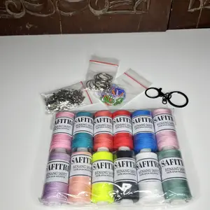 Rantai Biji Lada Merica Warna | Gantungan Kunci Ballchain DIY ( 10pcs ) gelang tangan