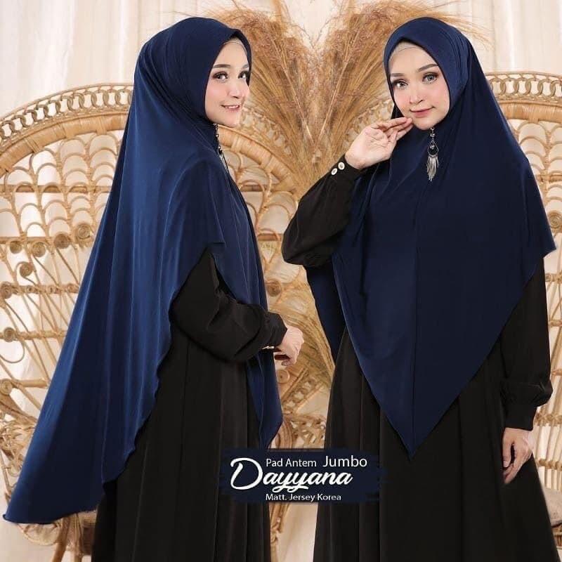 Hijab Khimar Syar’i Dayyana pad antem kekinian Syari Panjang  Instan 5