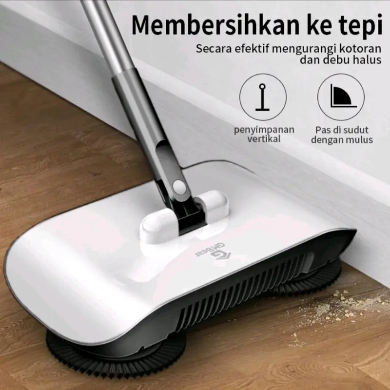 GM Bear sapu lantai otomatis 1085 - Ultra broom sapu dorong pembersih lantai sekaligus pel 1