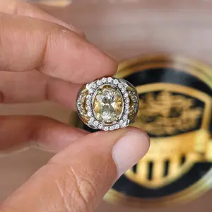 Natural Sherry Topaz IRR 3.60crt kristal Luster gemericik menyala Memo WGL