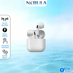 NEBULA-TWS PRO 4 Headset Bluetooth Earphone Smart Touch Control Headphones HiFi Stereo Earbuds Upgrade Wireless Kualitas Suara HD Live-like Experience Bass Garansi 12 Bulan Tws headset  bagus  murah