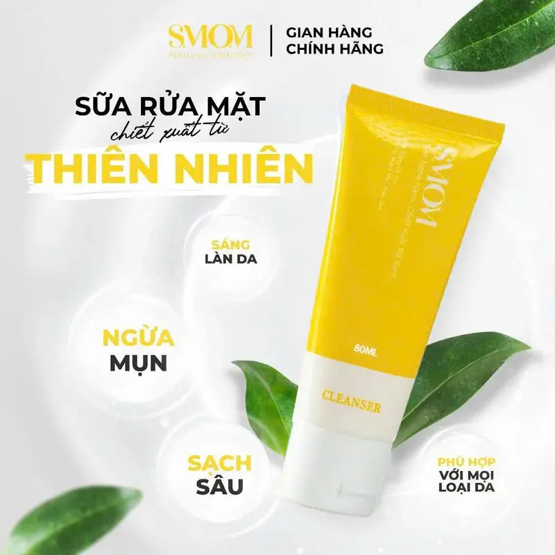Sữa Rửa Mặt Nghệ SMOM 80ML Cho Da Dầu Mụn - Skincare 2