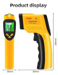 Gambar Auzeal Termometer Inframerah Laser Multifungsi - Suhu untuk Memasak Daging, Oven, Kulkas, Warna Kuning - 1pcs dari sangasangaofficial Kab. Tangerang 5 Tokopedia
