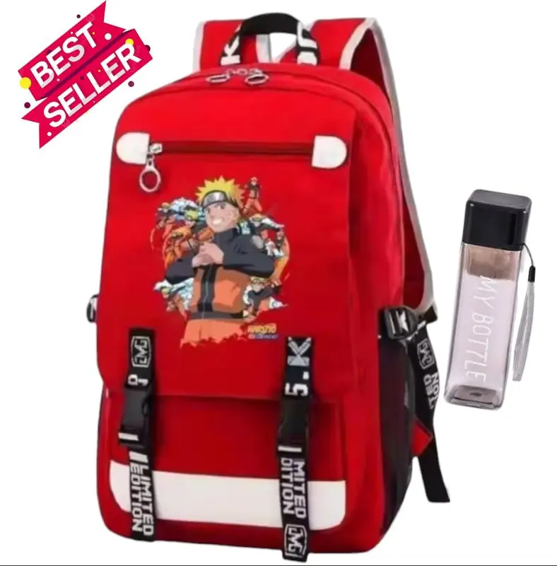 TAS SEKOLAH ANAK SD PAUD TK - RANSEL ANAK SEKOLAH NARUTO TRANSFORMAN - TAS ANAK LAKI LAKI COMBO BANYAK BONUS - BACKPACK ANAK COWOK ANIME NARUTO 6