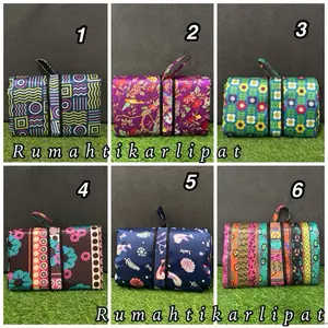 Rumahtikarlipat Tikar Lipat JUMBO 250x150 Mikrosatin Waterproof Anti Slip Karpet Lipat Piknik Camping Rumah COD Motif Variatif