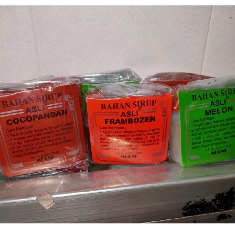 Resep Sirup Murni Solo Asli - 1 Slop Isi 10pcs, Bisa Mix Varian 3