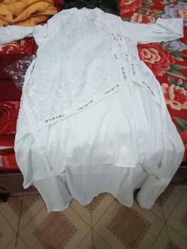 Product Review of Na Fashion- NAMIRA Dress Gamis Malaysia Kombinasi Brukat Bahan Crinkle Premium mix brokat sapto minimalis cantik mewah elegant from m**m m**️ 1