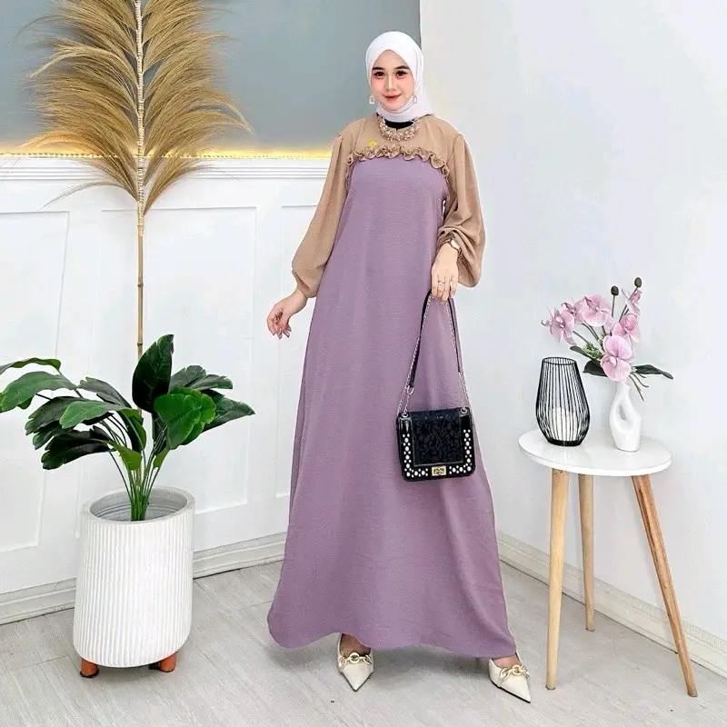 GAMIS MALAYA DRESS MALAYA CRINGKLE AIRFLOW PREMIUM GAMIS TERBARU 0