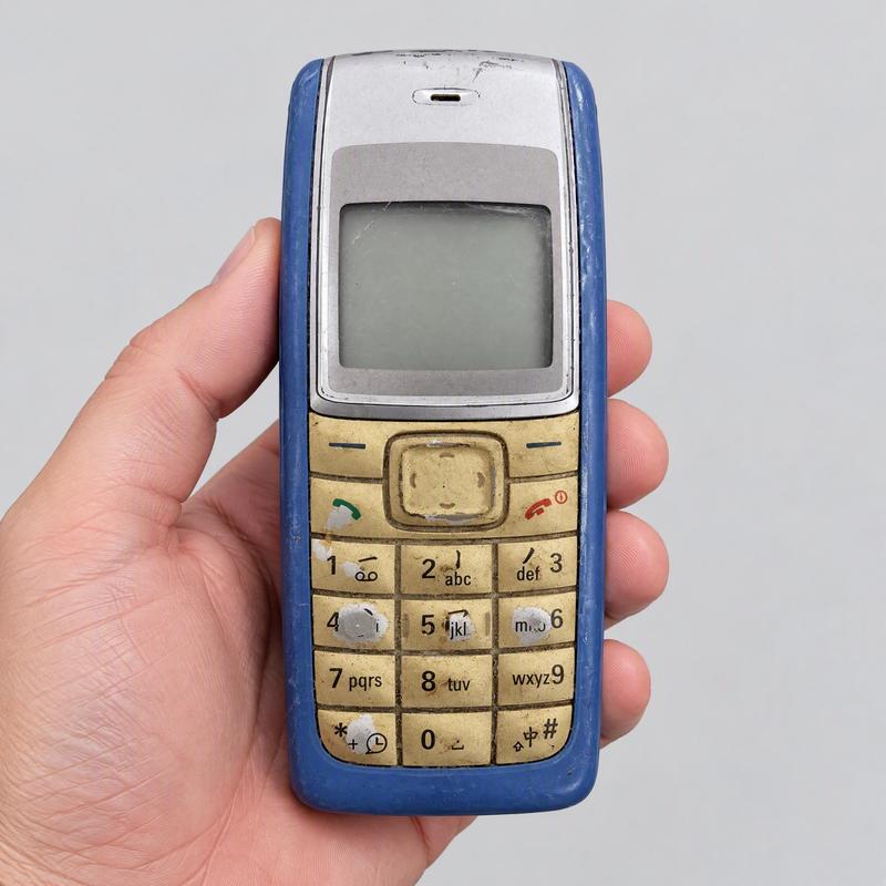 Điện thoại bàn phím cổ điển đã qua sử dụng N1112 - Điện thoại di động cổ điển phong cách retro, không hoạt động và không có pin, dành cho trưng bày, sưu tầm và sửa chữa linh kiện