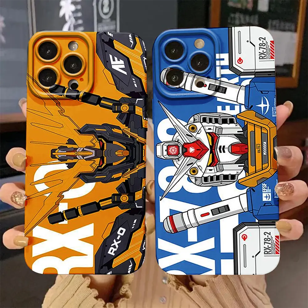 Case Hp Motif Couple GUNDAM Terbaru 2024 Mobile Phone Casing Lentur Ponsel Silicone