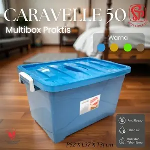 Container Box Plastik CARAVELLE 50 Multiplast khusus INSTAN Surabaya Raya
