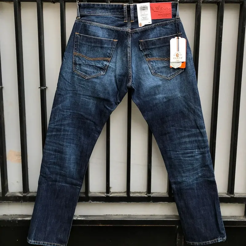 Jeans pria panjang | celana panjang pria | celana panjang jeans | jeans panjang |  Celana Panjang Distro Cowok Dewasa Denim Fit 3