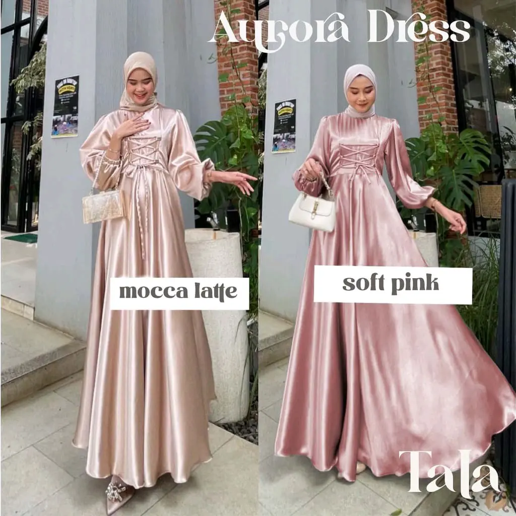 Aurora dress kondangan wanita terbaru wedding dress baju perpisahan wisuda