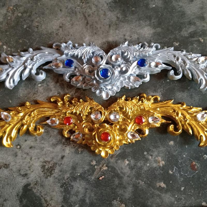 satu set kening dan sanggul siger mahkota aksesoris pengantin Elegan Hiasan 4