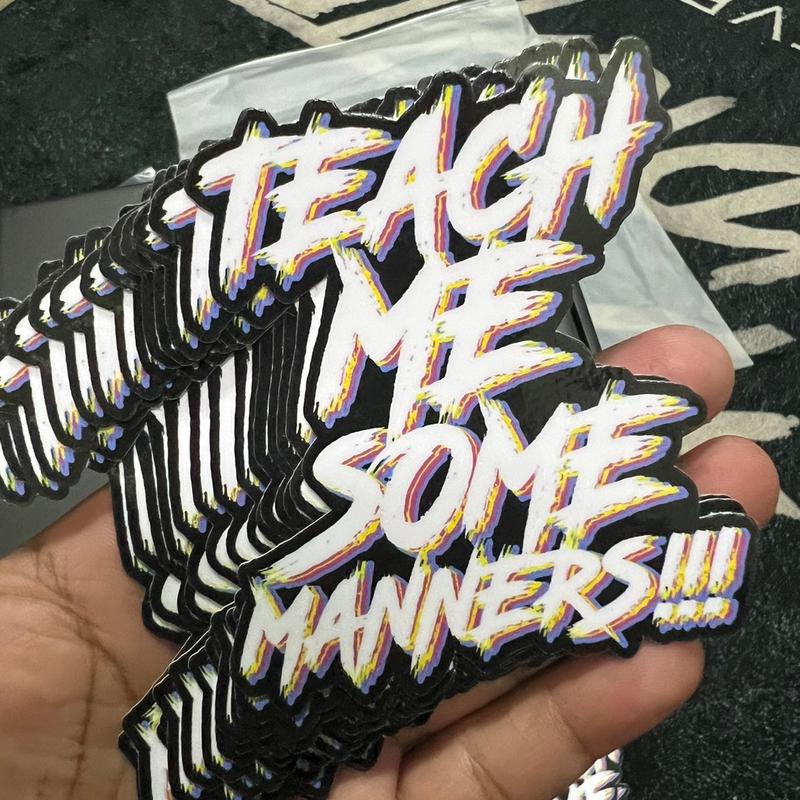 Manners Sticker sticker