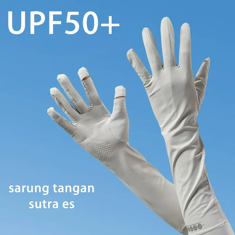 sarung tangan UV wanita 2024  fashion Korea / sarung tangan montor/ bernapas tidak pengap dapat menyentuh layar Pakaian pasangansarung tangan non-slip Olahraga Luar Ruangan korean style Gloves 0