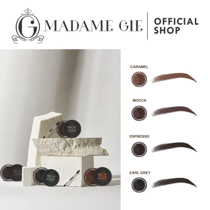 Madame Gie Madame Brow On Point – Make Up Eyebrow Pomade Cream Pensil Alis Waterproof 1