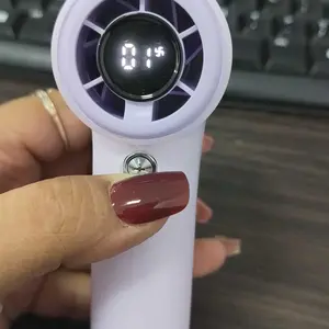 GOOJODOQ GFS007 Mini Portable Fan Mini Jet Fan 4000mAh Working Time Up to 12 Hours USB Rechargeable Personal Fan Ultra-light 100 Speed ​​Levels