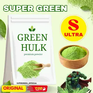 Super Green Hulk Original BUBUK TEH KALIMANTAN Premium Powder SuperGreen_Official COD Tea