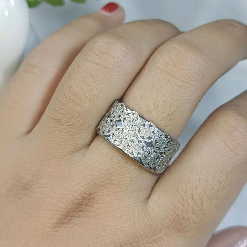 Eta 010 Cincin Aksesoris Fashion Warna Silver titanium 1