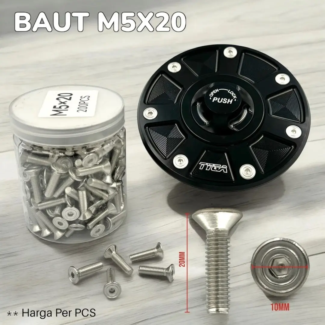 Baut Cover Tangki TYGA BAUT M5x20 Harga per PCS