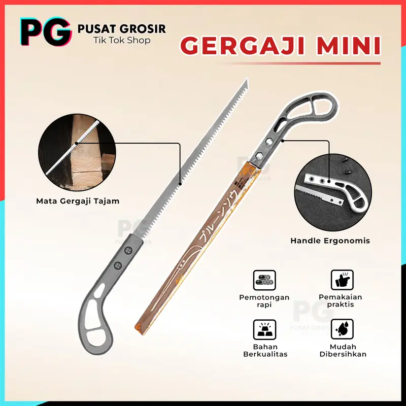 Gergaji mini SK5 pemotong dahan Graji Genggam tajam manual wood saw portable