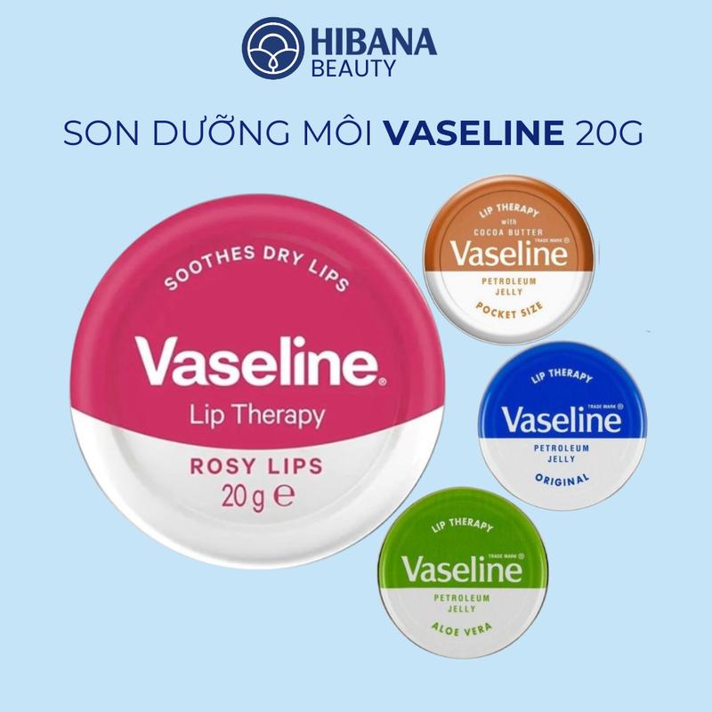 Son Dưỡng Môi Vaseline HỘP THIẾC Lip Therapy Rosy Sáp Dưỡng Ẩm Mềm Mịn Môi 20g