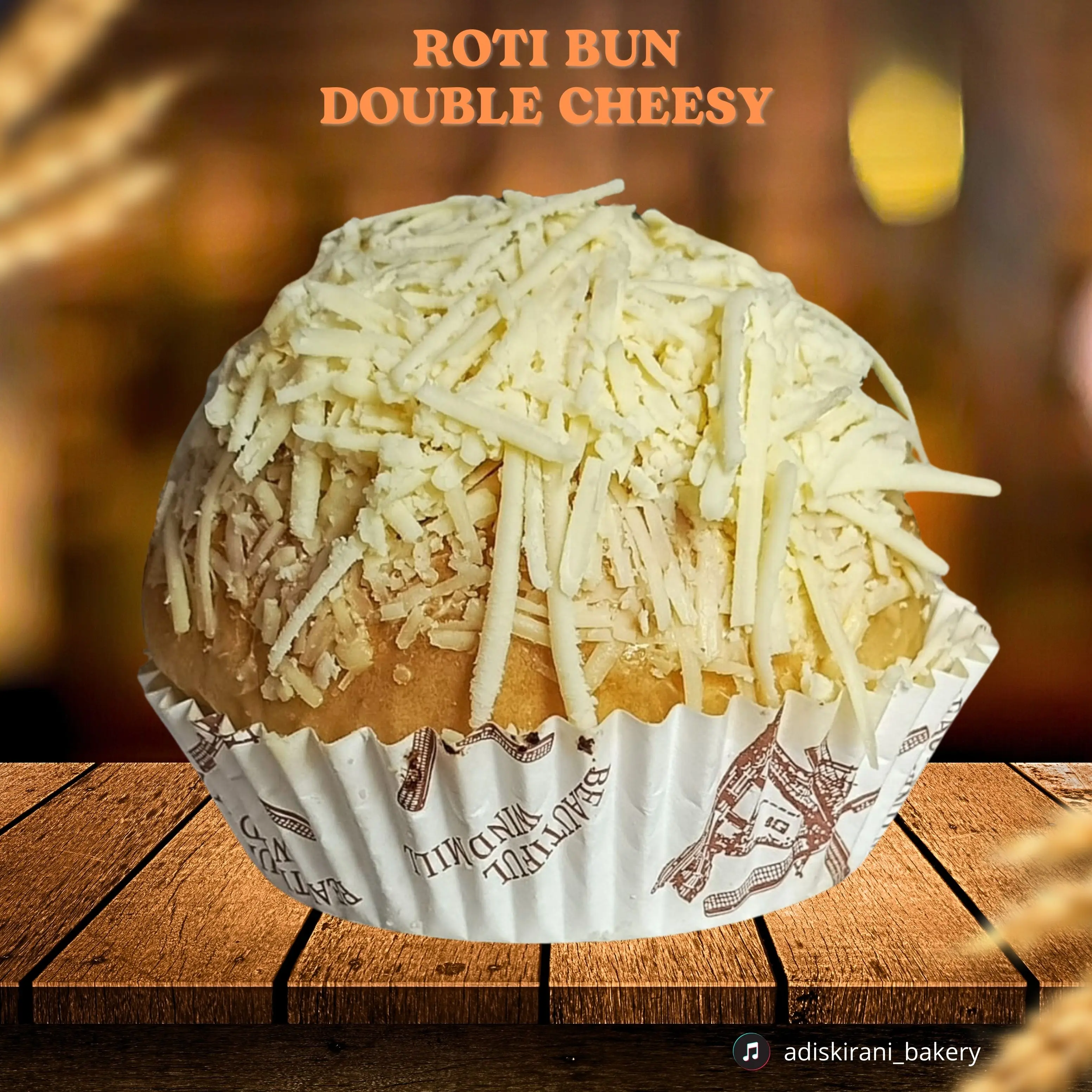 ROTI LEMBUT DOUBLE CHEESE, ROTI EKTRA KEJU