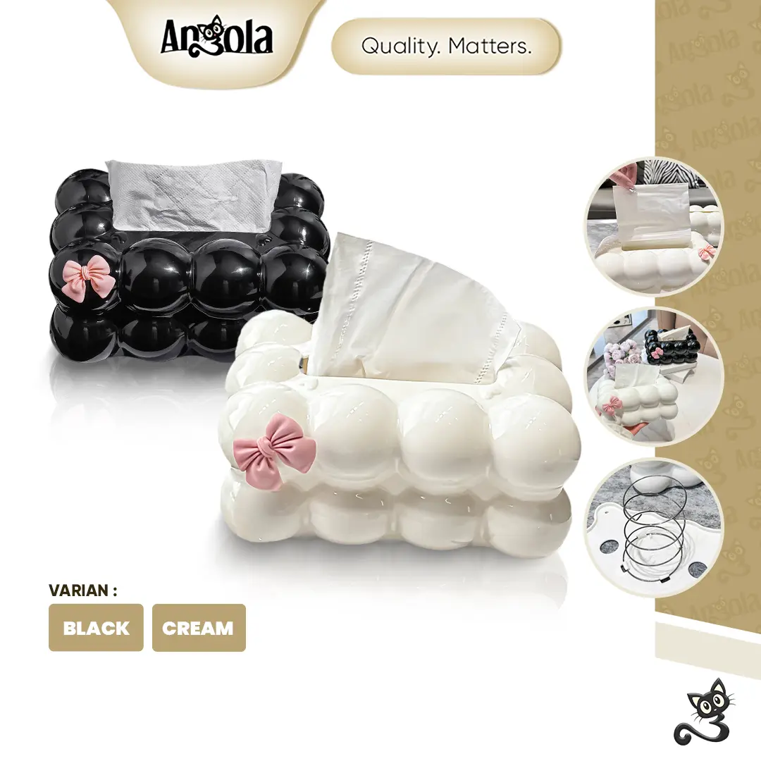 {BEST DEAL} ANGOLA Kotak Tisu Awan D68 Cloud Tissue Box/Tempat Tisu Aesthetic/Kotak Penyimpanan Tisu