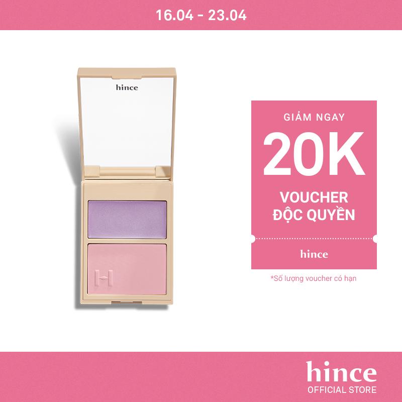 [hince] Má Hồng Dạng Phấn Và Kem 2 ô hince True Dimension Layering Cheek 9.3G Mỹ Phẩm Trang Điểm Cosmetic
