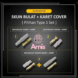 Skun Terminal Kabel Bulat Motor Original Kuningan Tahan Panas & Anti Korsleting Kelistrikan Diameter 3.5mm dan 4mm Kendaraan Motorcycle