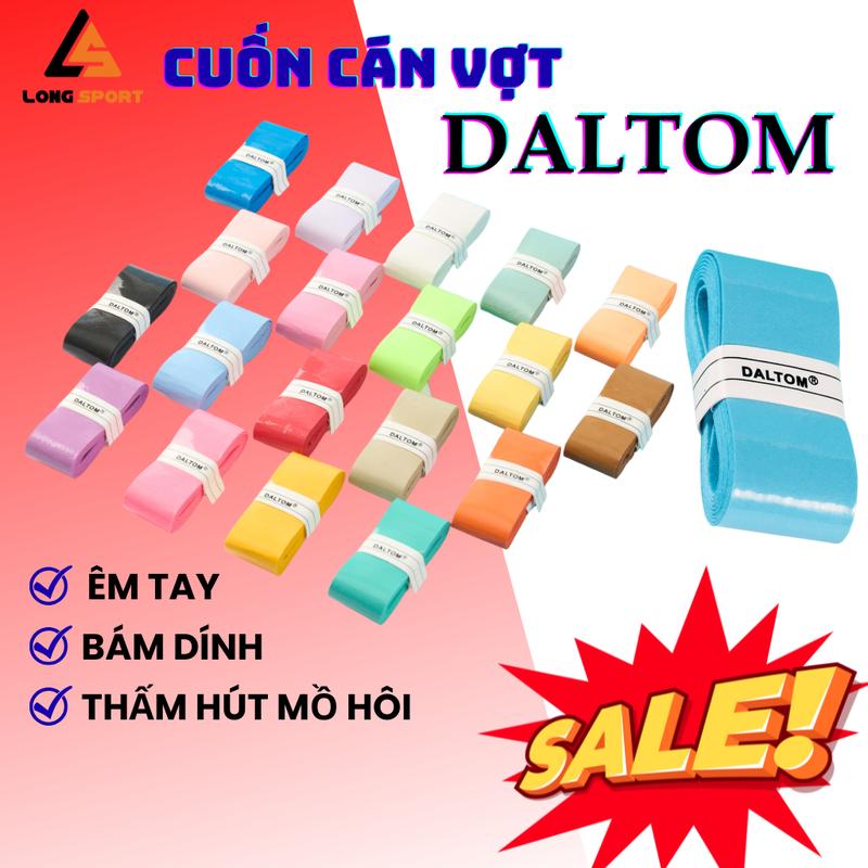 Loại 1 Combo 10C quấn cán vợt DALTOM cuốn vợt Cầu Lông Pickleball Tennis Mềm mại - Bám tay - Thấm hút mồ hôi Loại cao cấp