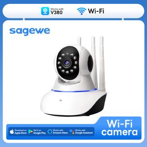 Kamera Wayarles, SAGEWE, 200W, Rakaman Video HD, Interkom Dua Hala, Kesambungan Fleksibel, Untuk Melindungi Rumah Anda