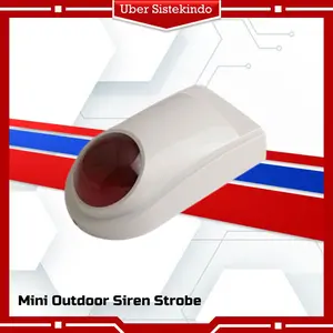 Sirine Alarm - Mini Outdoor Siren Strobe Light - Merah