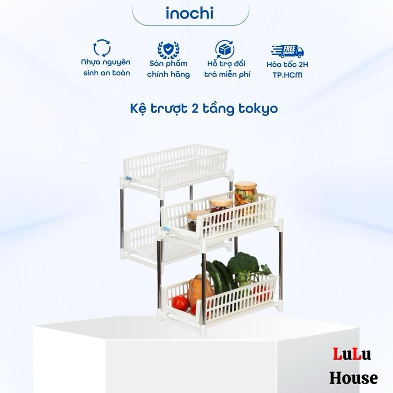  Kệ trượt đa năng nhà bếp cao cấp inochi thiết kế 2 tầng tiết kiệm không gian kệ gia vị kệ bếp kệ gầm bếp Kitchen Inox Treo Tường 