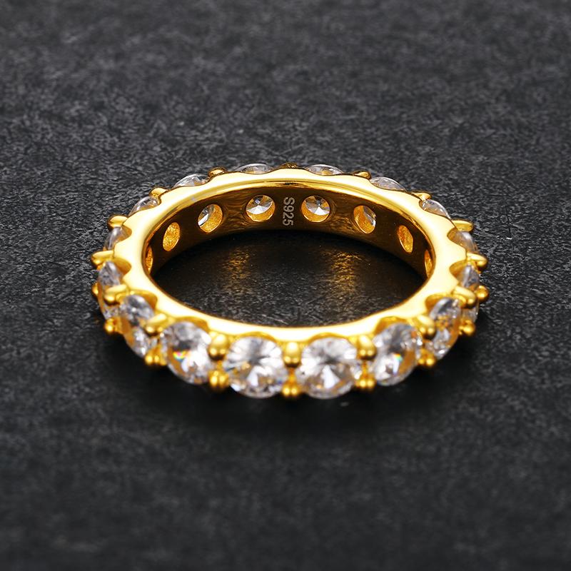 Product Introduction of 【#109】925 Sterling Silver Full Moissanite Rings For Women Men 4