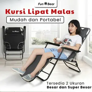 Funbear Kursi Lipat Besi Kursi Santai Sandaran Lengan Permanen Dapat Disesuaikan Bahan Oxford Furnitur Berkemah Camping Outdoor Furnitur Indonesia